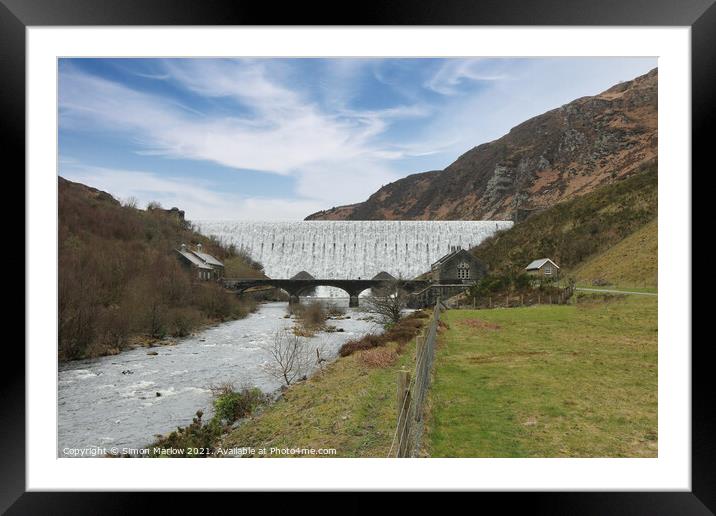 Elan Valley Framed Mounted Print by Simon Marlow