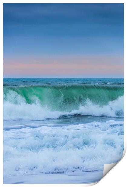 Widemouth Bay, Bude, Sunset Print by Maggie McCall