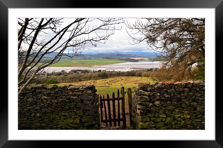 River Kent Estuary and Arnside Viaduct Framed Mounted Print by Peter Wiseman