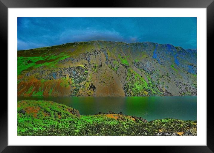 The Screes, Wasdale Framed Mounted Print by Peter Wiseman