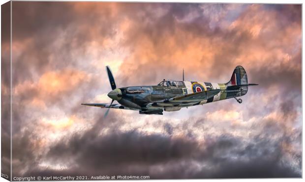 Supermarine Spitfire Mk.Vb Canvas Print by Karl McCarthy