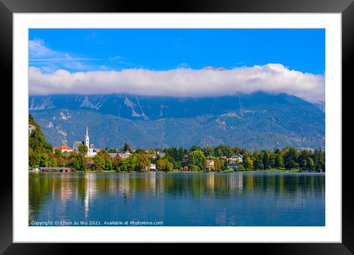 Lake Bled, a popular tourist destination in Slovenia Framed Mounted Print by Chun Ju Wu