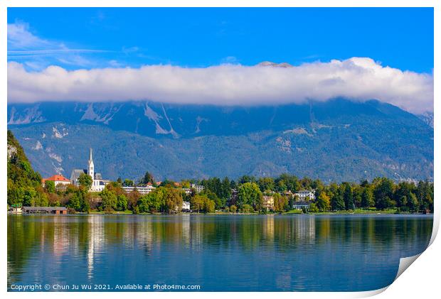 Lake Bled, a popular tourist destination in Slovenia Print by Chun Ju Wu