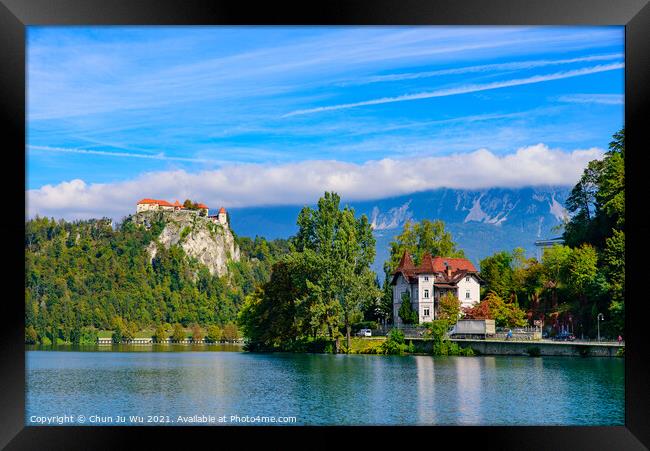 Lake Bled, a popular tourist destination in Slovenia Framed Print by Chun Ju Wu