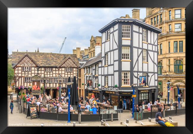 Shambles Square Framed Print by Kevin Hellon