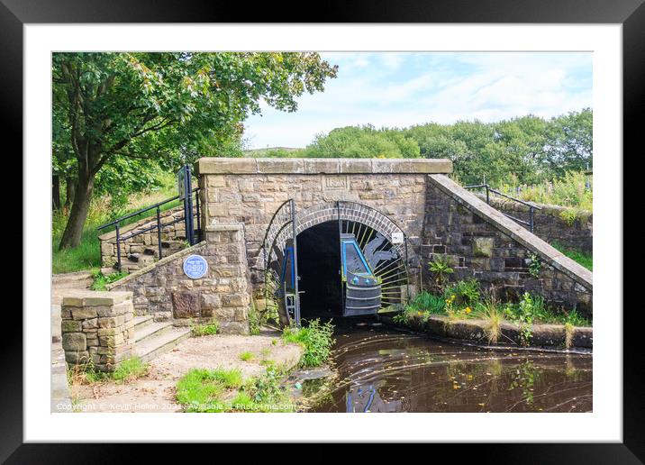Diggle entrance to the Stanedge canal Framed Mounted Print by Kevin Hellon