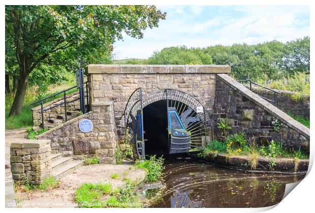 Diggle entrance to the Stanedge canal Print by Kevin Hellon