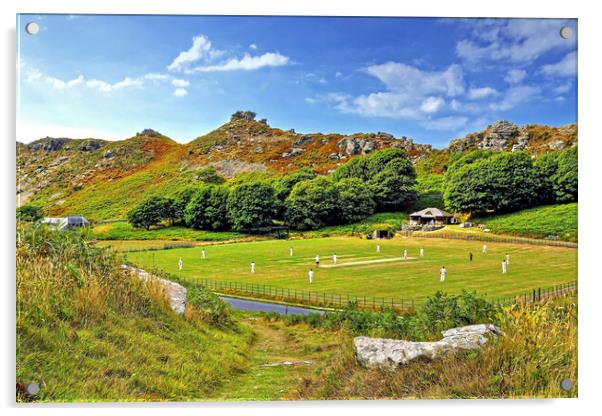 Valley Of The Rocks Cricket Acrylic by austin APPLEBY