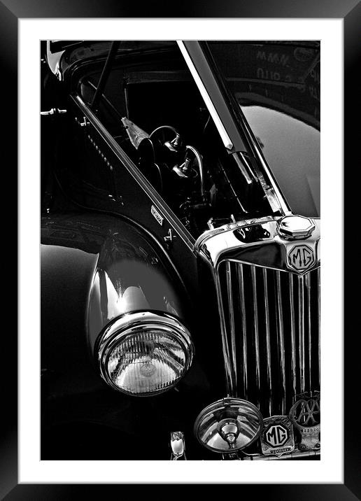MG TA Classic Motor Car Front Framed Mounted Print by Andy Evans Photos