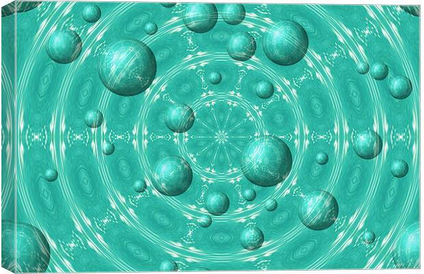Bubble Abstract Canvas Print by Donna Collett