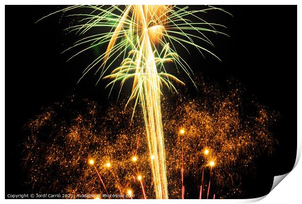 Fireworks details - 1 Print by Jordi Carrio