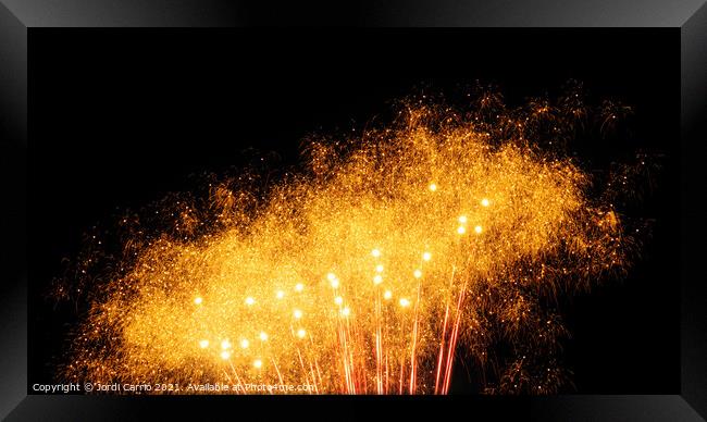 Fireworks details - 2 Framed Print by Jordi Carrio