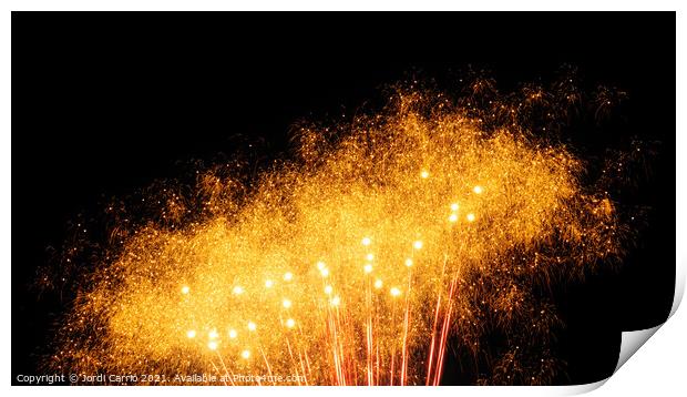 Fireworks details - 2 Print by Jordi Carrio