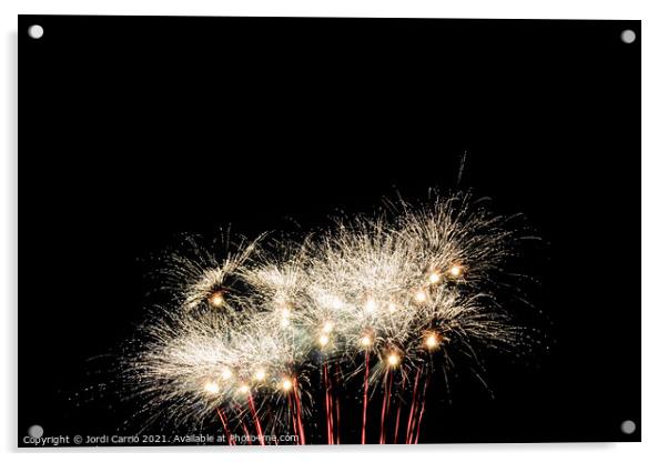 Fireworks details - 4 Acrylic by Jordi Carrio