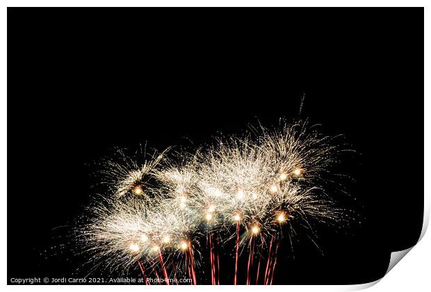 Fireworks details - 4 Print by Jordi Carrio