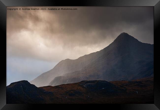 Drama in the Scottish Highlands Framed Print by Andrew Kearton