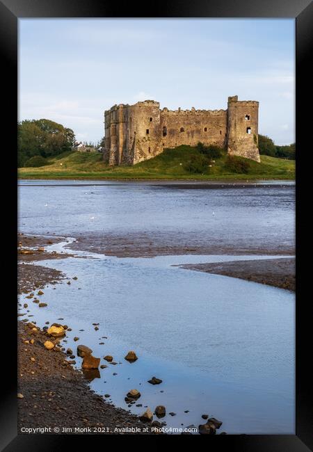Carew Castle -  Pembrokeshire Framed Print by Jim Monk