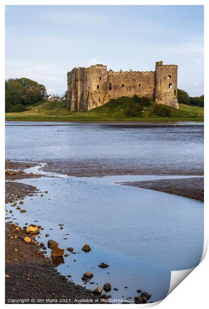 Carew Castle -  Pembrokeshire Print by Jim Monk