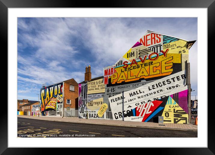 Savoy Street, Leicester Framed Mounted Print by Jim Monk