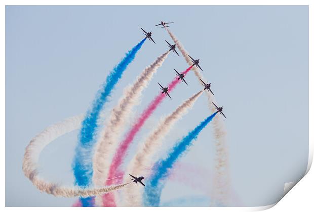 Red Arrows performing the Tornado Print by Jason Wells