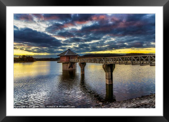 Cropston Reservoir, Leicestershire Framed Mounted Print by Jim Monk
