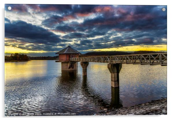 Cropston Reservoir, Leicestershire Acrylic by Jim Monk