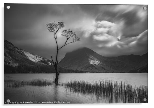 Buttermere Lake District Acrylic by Rick Bowden