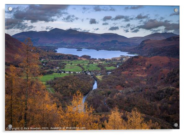 Derwent Valley Lake District Acrylic by Rick Bowden