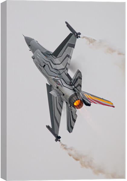 Belgian F-16 Demo Canvas Print by J Biggadike