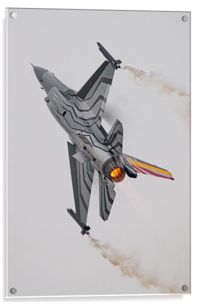 Belgian F-16 Demo Acrylic by J Biggadike