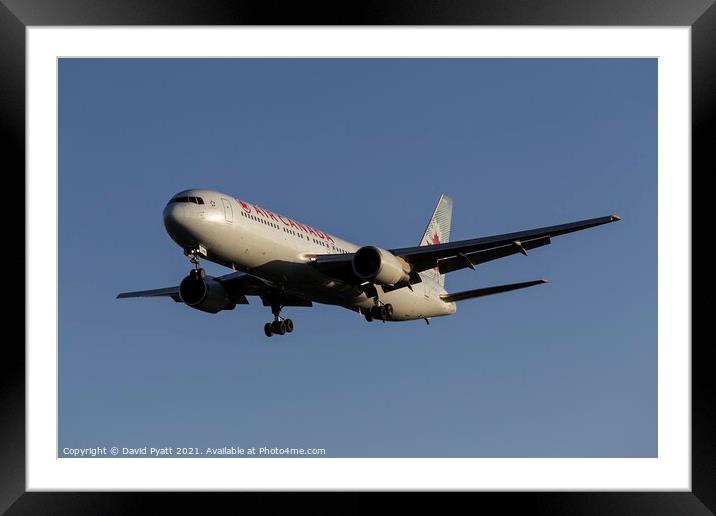 Air Canada Boeing 767-375        Framed Mounted Print by David Pyatt