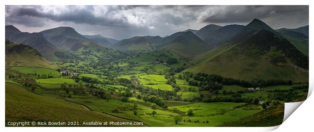 Newlands Valley Lake District Print by Rick Bowden