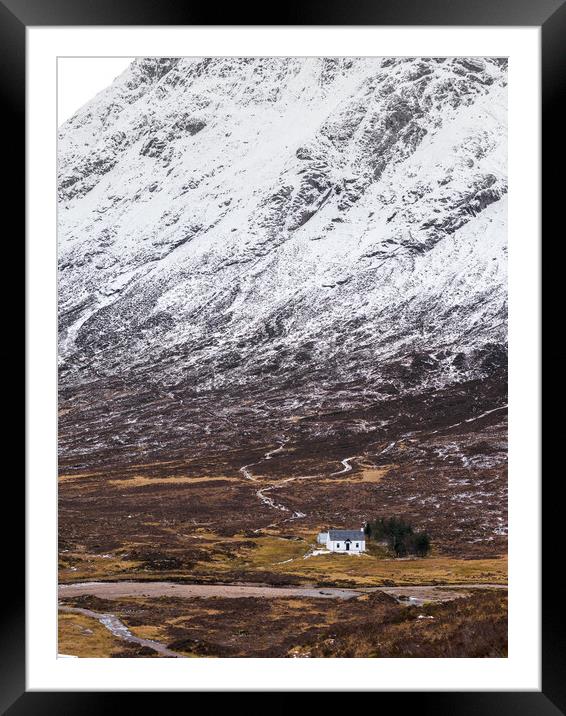Lagangarbh Hut, Glen Coe. Framed Mounted Print by Tommy Dickson