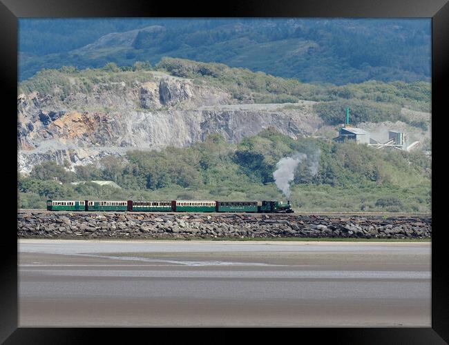 Steam Train North Wales Framed Print by mark humpage