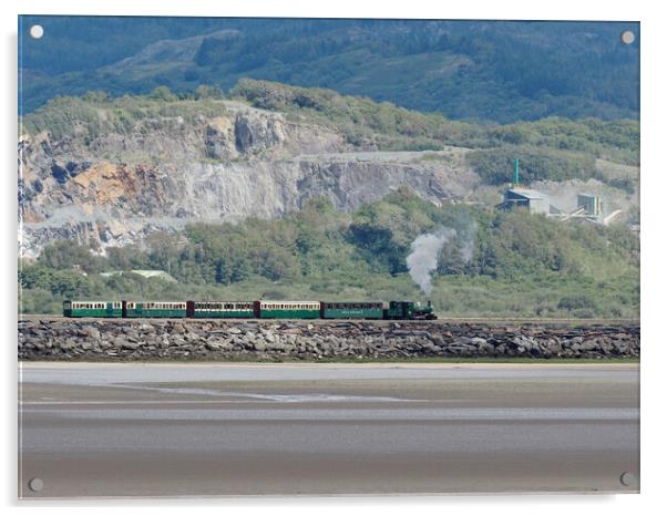 Steam Train North Wales Acrylic by mark humpage