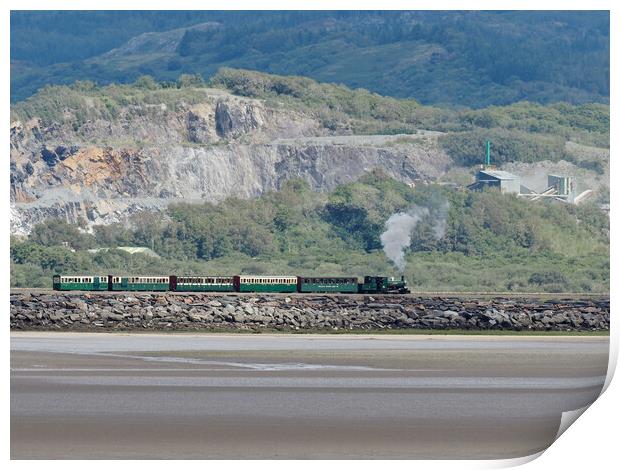 Steam Train North Wales Print by mark humpage
