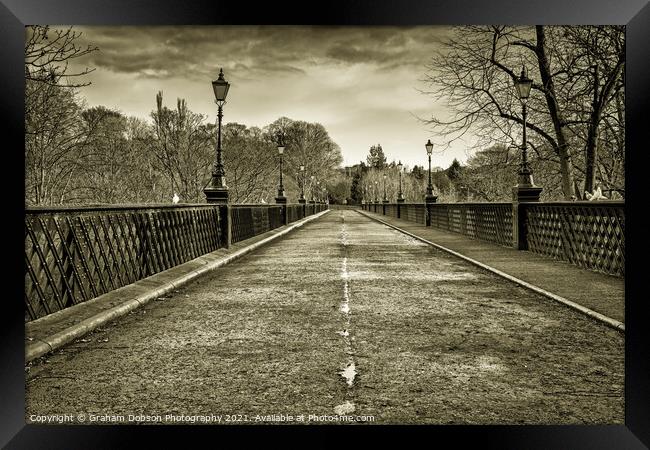 Jesmond Dene Bridge Framed Print by Graham Dobson