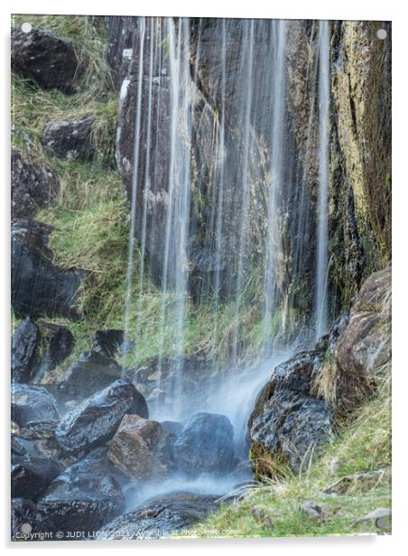 Curtain of Water Acrylic by JUDI LION