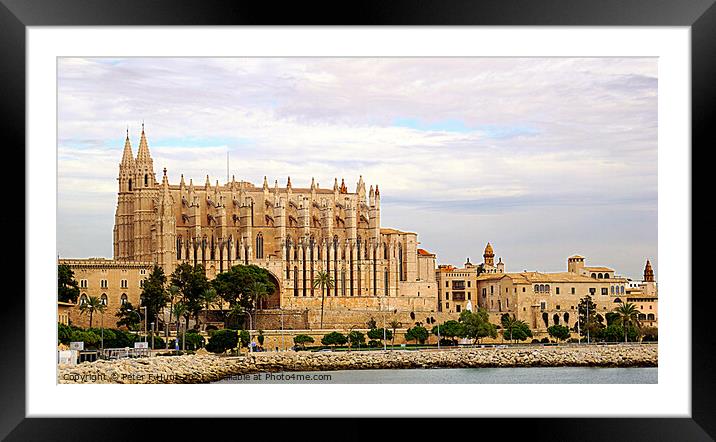 Mallorca Palma Cathedral Framed Mounted Print by Peter F Hunt