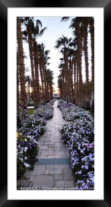 Outdoor paradise path Framed Mounted Print by M. J. Photography