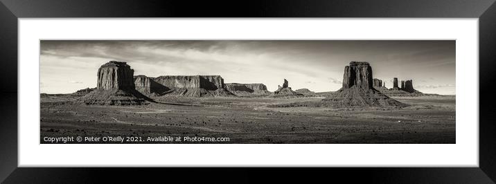Monument Valley #8 Framed Mounted Print by Peter O'Reilly