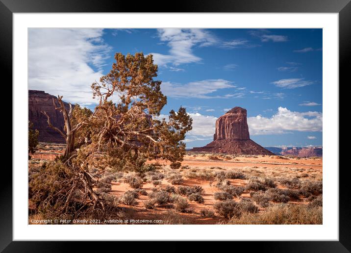 Monument Valley #1 Framed Mounted Print by Peter O'Reilly