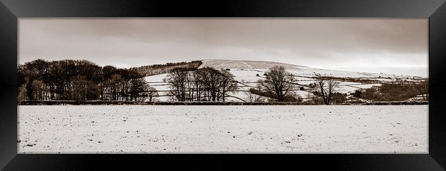 Snow on the Preselis, Pembrokeshire, Wales, UK Framed Print by Mark Llewellyn