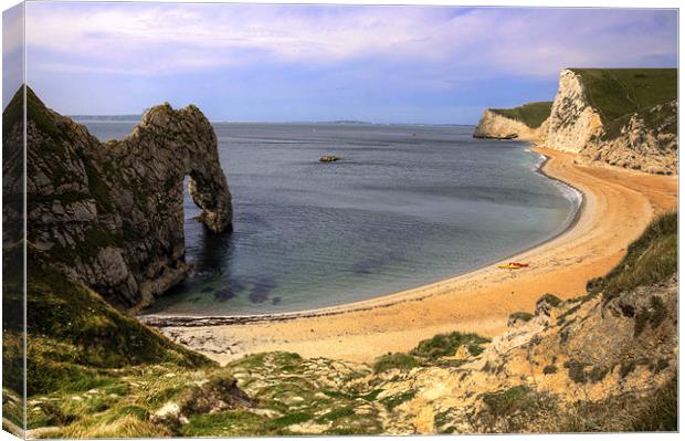 Durdle Door Canvas Print by Rob Hawkins