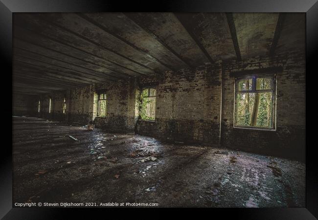 Old abandoned building in Belgium Framed Print by Steven Dijkshoorn