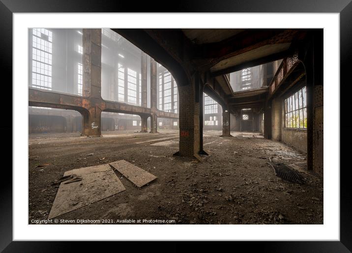 An abandoned factory in Belgium Framed Mounted Print by Steven Dijkshoorn