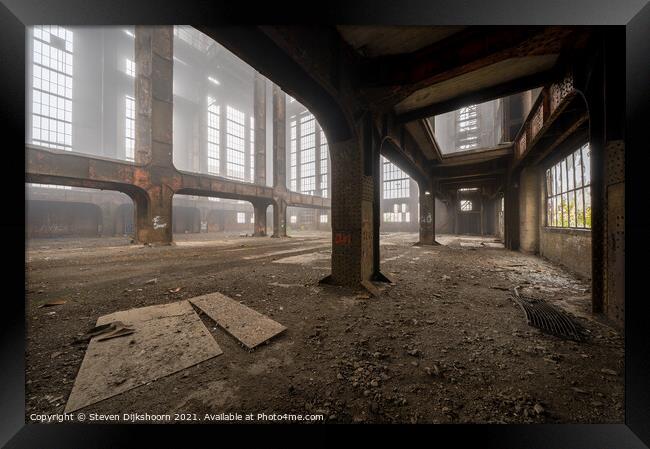 An abandoned factory in Belgium Framed Print by Steven Dijkshoorn