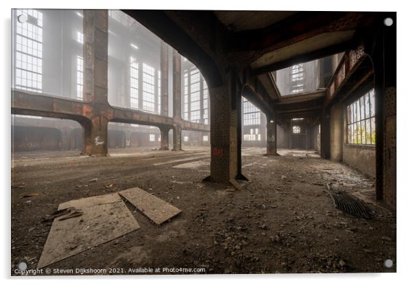 An abandoned factory in Belgium Acrylic by Steven Dijkshoorn