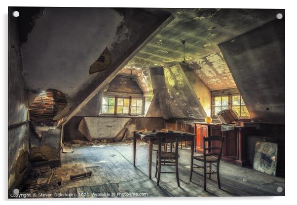 A school room at the attic Acrylic by Steven Dijkshoorn