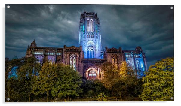 Liverpool cathedral Acrylic by Kevin Elias